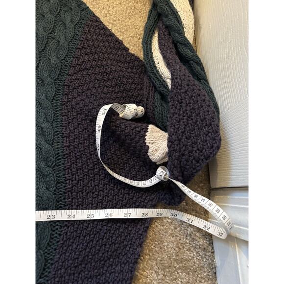 VTG New River For J. Riggings Hand Knitted Cable Knit Heavy Men's Sweater Sz XL - Picture 6 of 8